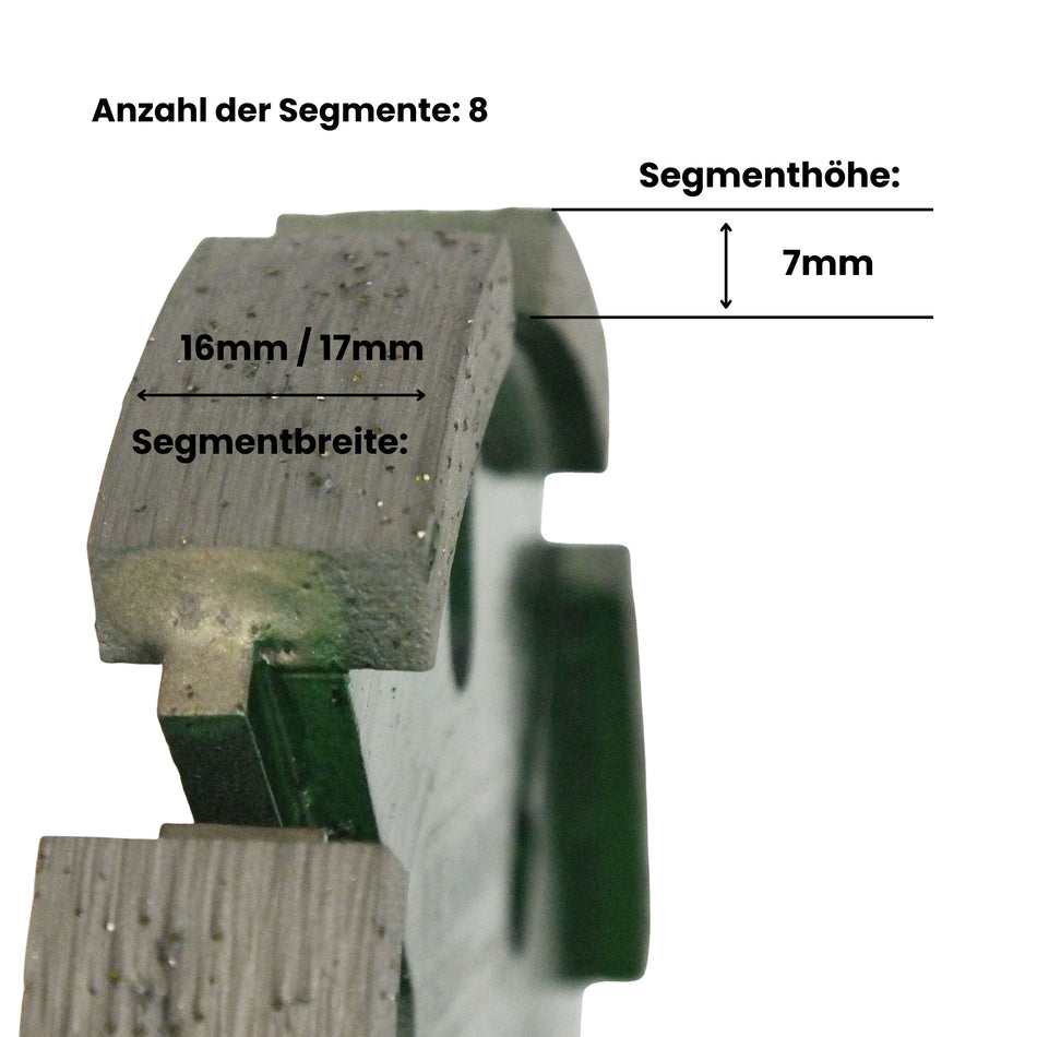 Diamantfrässcheibe für extra harte Böden HE 120 Super Premium