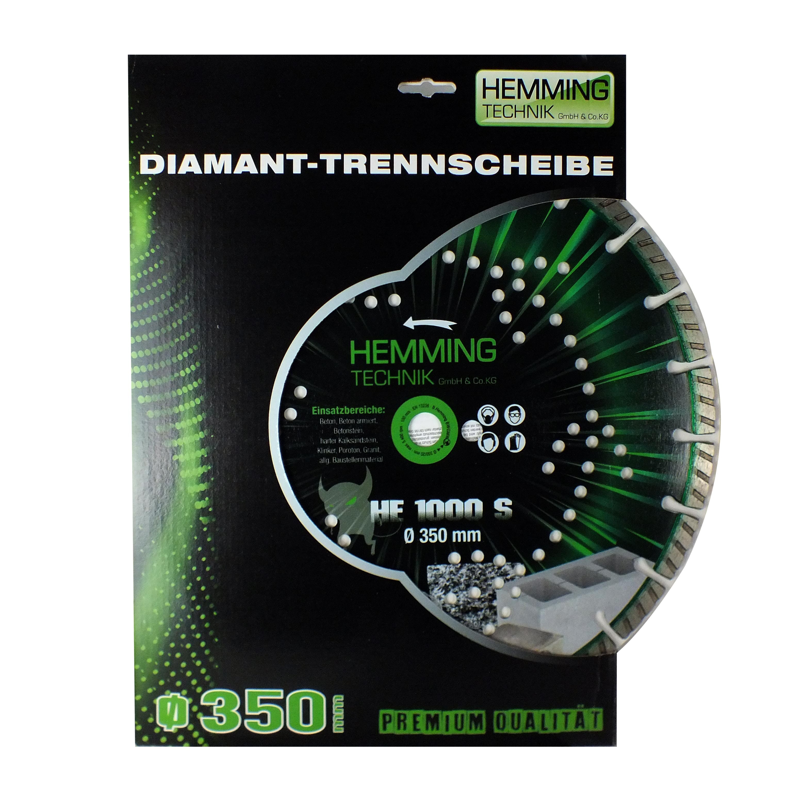 Diamant-Trennscheibe HE1000S Beton-Trennscheiben HEMMING TECHNIK