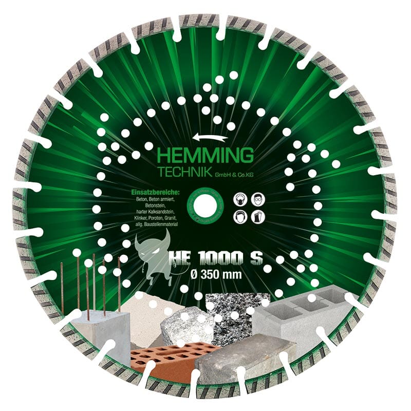 Diamant-Trennscheibe HE1000S Beton-Trennscheiben HEMMING TECHNIK