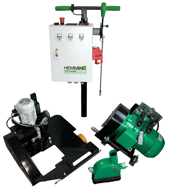 Bodenfräse HE 120 400V automatic portable zerlegt Bodenfräsen HEMMING TECHNIK