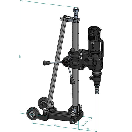 Cardi Kernbohranlage HS 300 Kernbohranlagen HEMMING TECHNIK