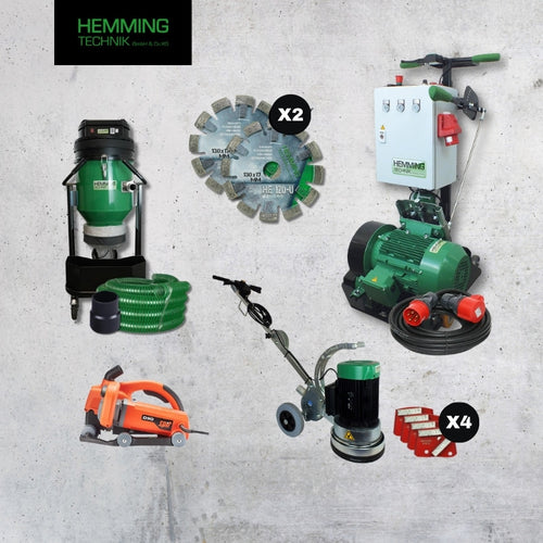 Fußbodenheizung fräsen Profi-Set