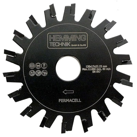 Diamant-Frässcheibe HE 120-F 120x17mm (gipsgebundene Böden) Diamant-Frässcheiben HEMMING TECHNIK