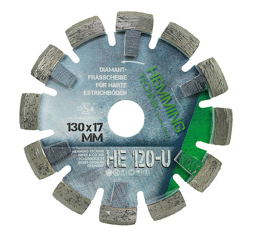 Diamant Frässcheibe FSW 130 mm, 17 mm Segmentbreite Diamant Frässcheibe FSW 130 mm, 17 mm Segmentbreite