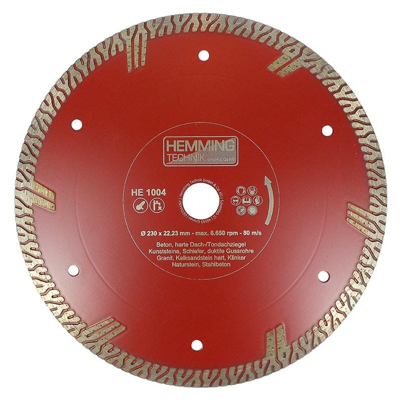 Diamant-Trennscheibe HE1004 HART Beton-Trennscheiben HEMMING TECHNIK