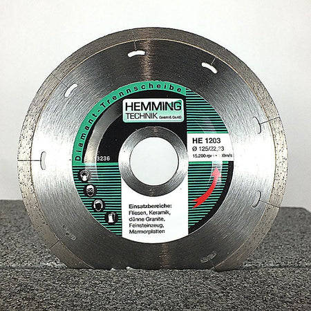 Diamant-Trennscheibe HE1203 Fliesen- & Keramik-Trennscheiben HEMMING TECHNIK