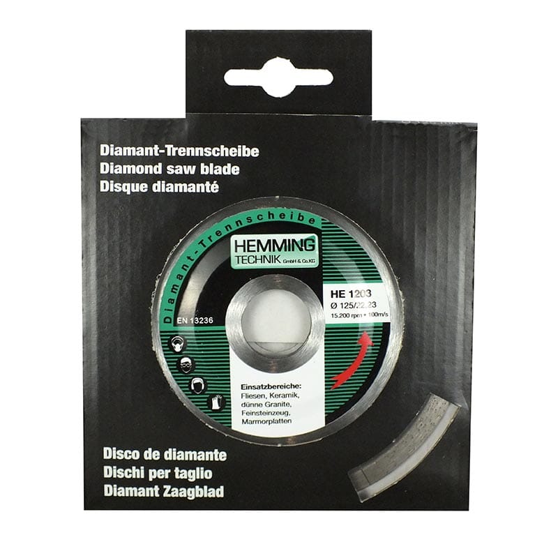 Diamant-Trennscheibe HE1203 Fliesen- & Keramik-Trennscheiben HEMMING TECHNIK