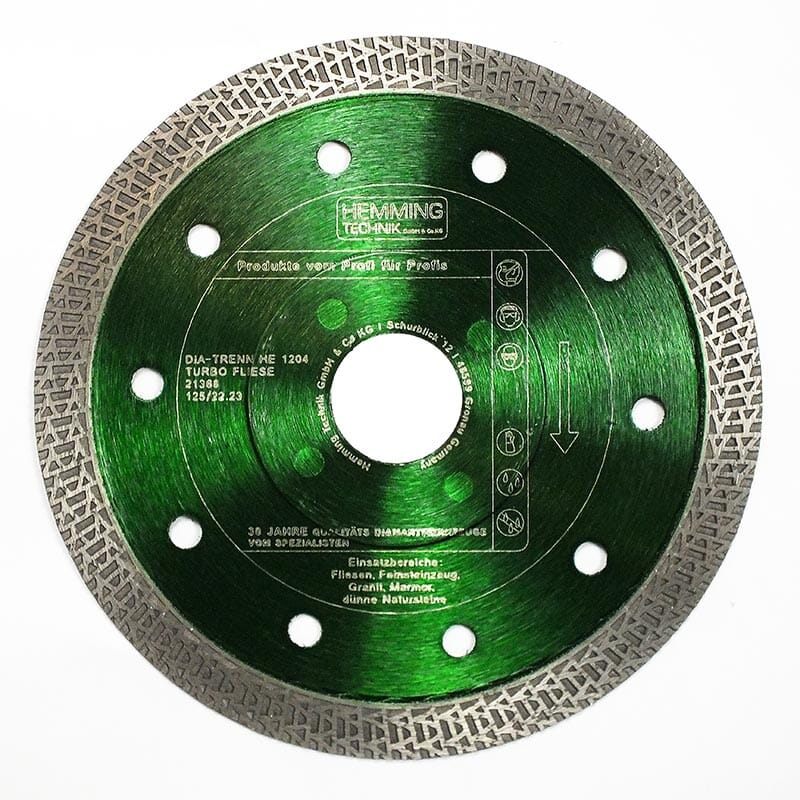 Diamant-Trennscheibe HE1204 Fliesen- & Keramik-Trennscheiben HEMMING TECHNIK