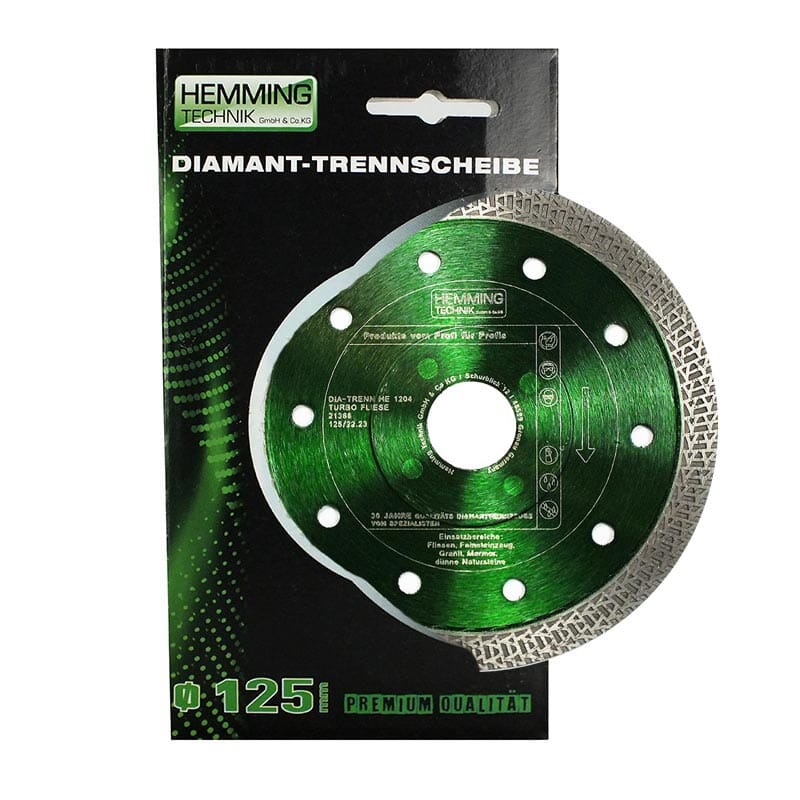 Diamant-Trennscheibe HE1204 Fliesen- & Keramik-Trennscheiben HEMMING TECHNIK